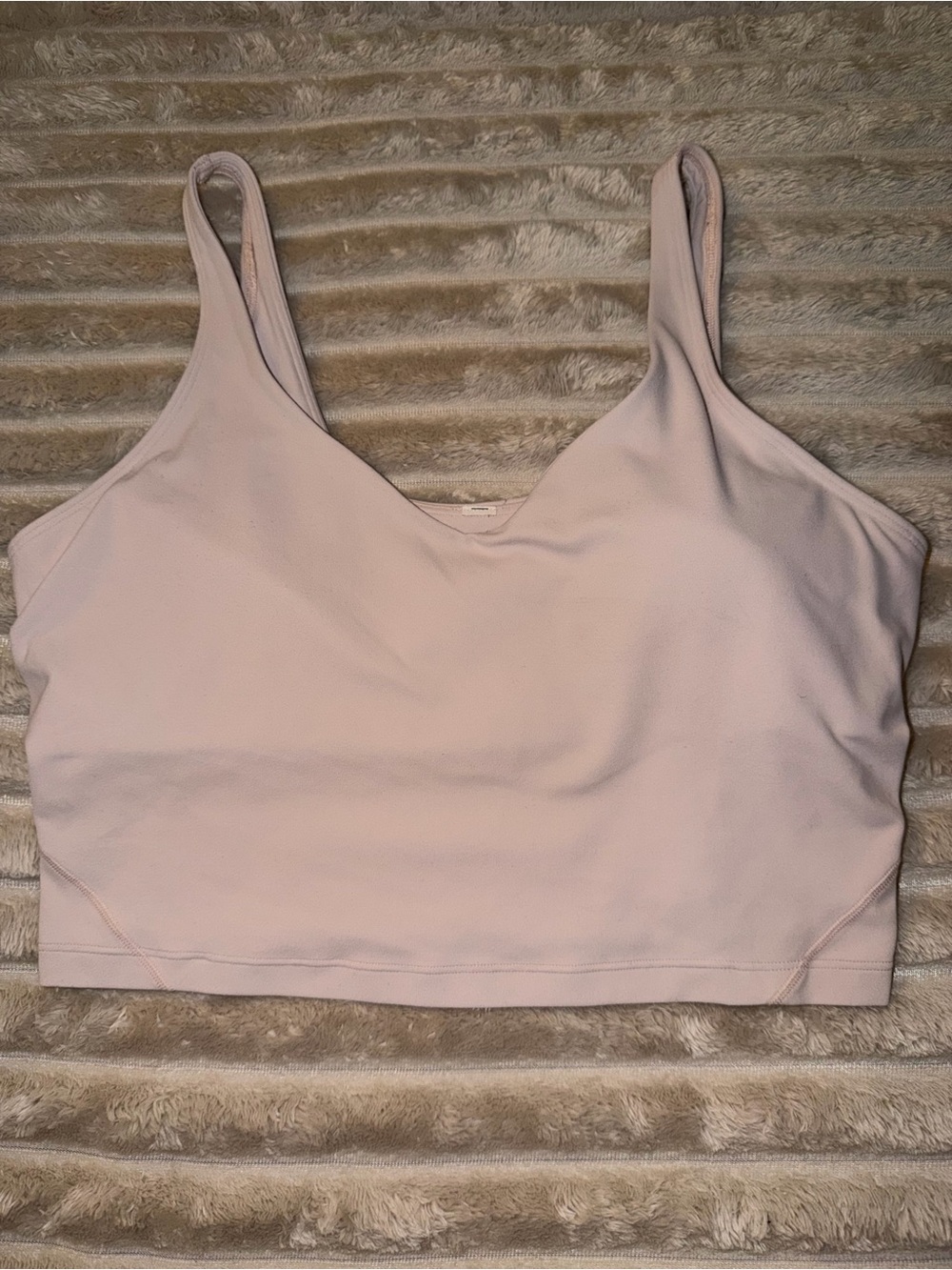 Light Pink Blush Lululemon Align Crop Top Size 12